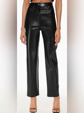 WILFRED Melina Faux Leather Straight-Leg Pants